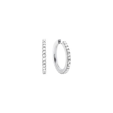 Ohrringe, Weißgold, Ole Lynggaard Copenhagen Love Bands Creole Small