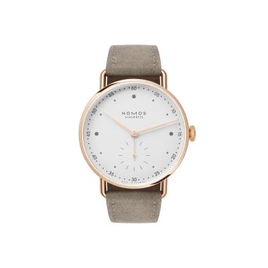 Damenuhr, Handaufzug, NOMOS Glashütte Metro Roségold 33
