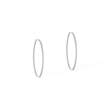         Weißgold, Ohrringe, Messika Gatsby Small Hoop Creolen