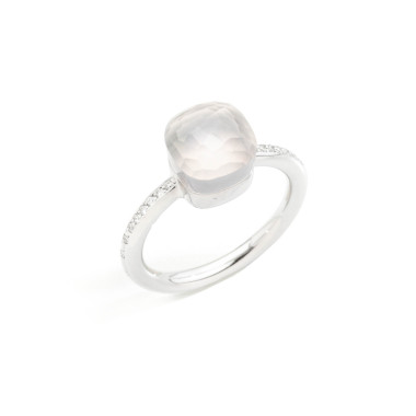         Weißgold, Ringe, Pomellato Ring Nudo Milky Petit
