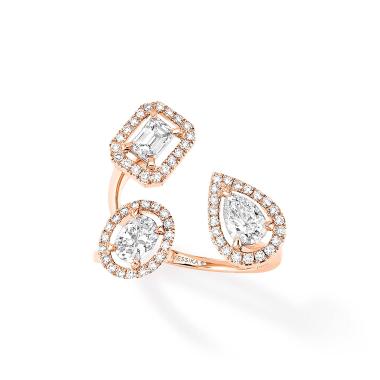 Ringe, Roségold, Messika My Twin Trilogy X3 Ring