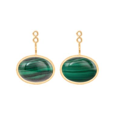 Ohrringe, Gelbgold, Ole Lynggaard Copenhagen Lotus Ohrring-Anhänger Groß