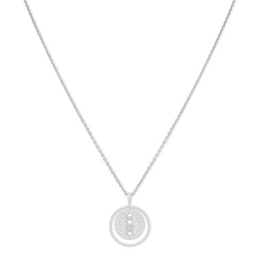 Halsschmuck, Weißgold, Messika Lucky Move MM Pavé Collier