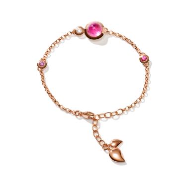 Armschmuck, Roségold, Tamara Comolli BOUTON Armband Mini Chain 'Blush' small/medium