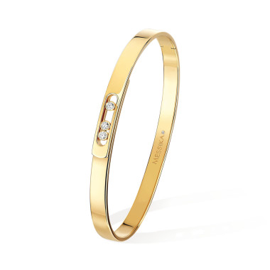         Gelbgold, Armschmuck, Messika Move Noa Diamant Armreif 