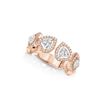 Ringe, Roségold, Messika Joy Coeur Multi Diamant-Ehering
