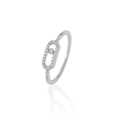 Ringe, Weißgold, Messika Move Uno Ring