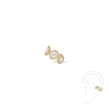 Ohrringe, Gelbgold, Messika Einzelner My Twin Ohrclip mittleres Ohr