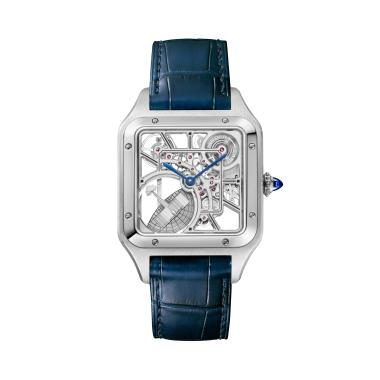 Damenuhr, Automatik, Cartier Santos-Dumont skeleton