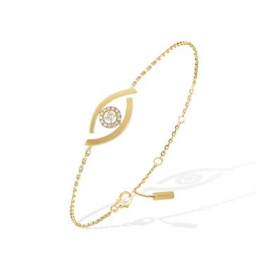 Armschmuck, Gelbgold, Messika Lucky Eye Armband