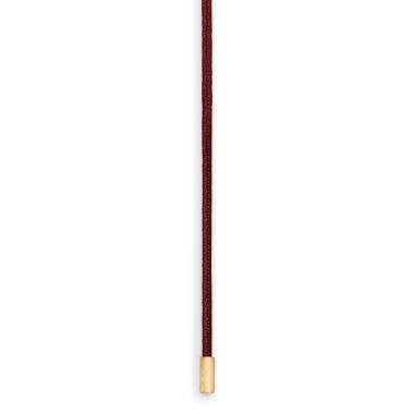 Halsschmuck, Seide, Ole Lynggaard Copenhagen Doppel Design Schnur weinrot