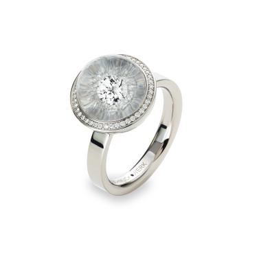 Ringe, Weißgold, Schmuckwerk Glasklar Ring