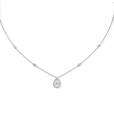         Weißgold, Halsschmuck, Messika Joy Diamant Poire Collier