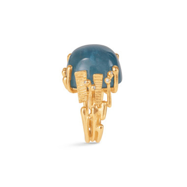         Gelbgold, Ringe, Ole Lynggaard Copenhagen BoHo Ring Large