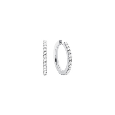 Ohrringe, Weißgold, Ole Lynggaard Copenhagen Love Bands Creole Small