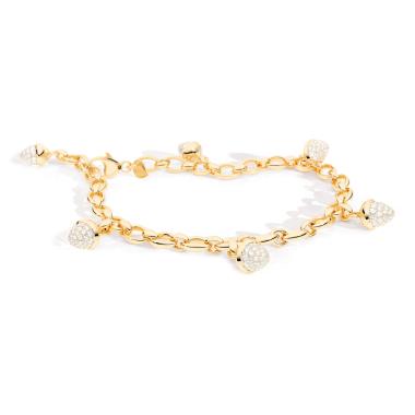 Armschmuck, Gelbgold, Tamara Comolli MIKADO Charm Diamant Pavé Armband