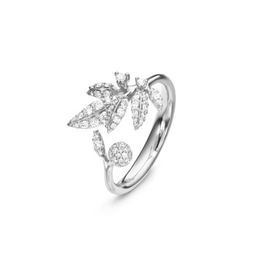 Ringe, Weißgold, Ole Lynggaard Copenhagen Winter Frost Ring Small