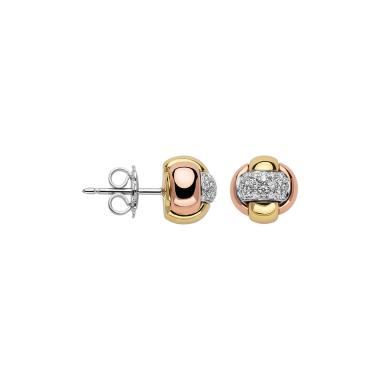 Ohrringe, Weißgold, FOPE Eka Flex'it Ohrstecker