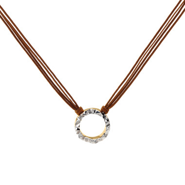 Halsschmuck, Textil, Schmuckwerk Alpen Halskette