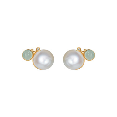 Gelbgold, Ohrringe, Ole Lynggaard Copenhagen BoHo Ohrstecker