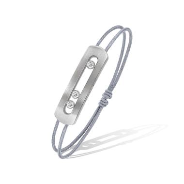 Armschmuck, Titan, Messika Move Titanium Naturel Armband mit Schnur