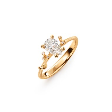 Ringe, Gelbgold, Ole Lynggaard Copenhagen Nature Solitaire Ring