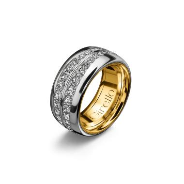 Ringe, Platin, Girello Waves Ring