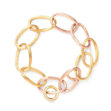         Gelbgold, Armschmuck, Ole Lynggaard Copenhagen Love Armband groß mit Anhänger