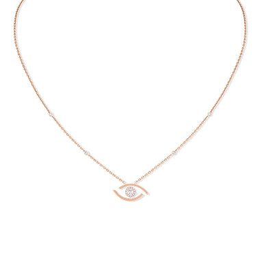         Roségold, Halsschmuck, Messika Lucky Eye Halskette
