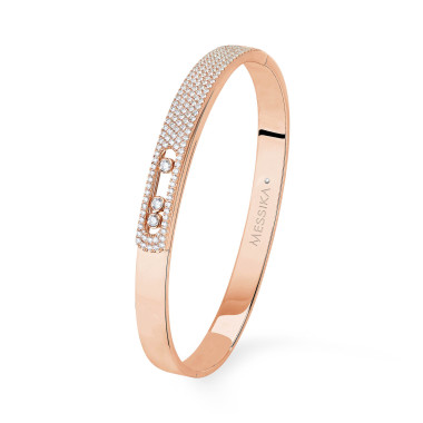         Roségold, Armschmuck, Messika Bangle Move Noa Pavée Armspange