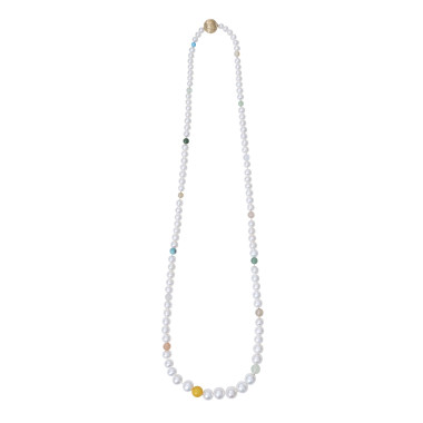         Halsschmuck, Ole Lynggaard Copenhagen Süsswasserperlen Halskette mit Mischperlen ohne Verschluss