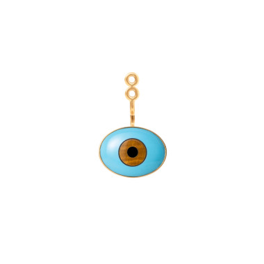         Gelbgold, Ohrringe, Ole Lynggaard Copenhagen Evil Eye Einhänger