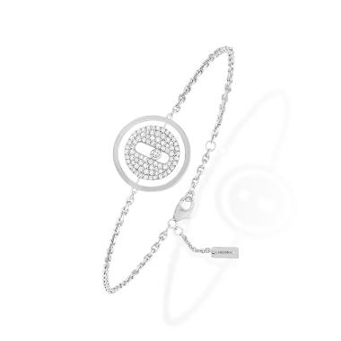 Armschmuck, Weißgold, Messika Lucky Move Pavé PM Armband