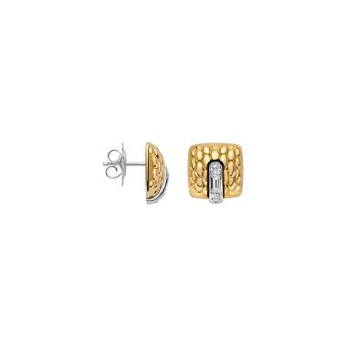 Ohrringe, Weißgold, FOPE Vendôme Gold Ohrstecker