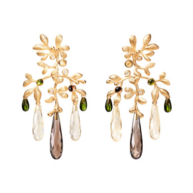         Gelbgold, Ohrringe, Ole Lynggaard Copenhagen Gipsy Ohrringe