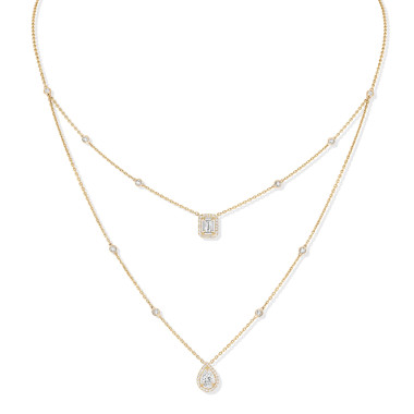         Gelbgold, Halsschmuck, Messika My Twin Halskette