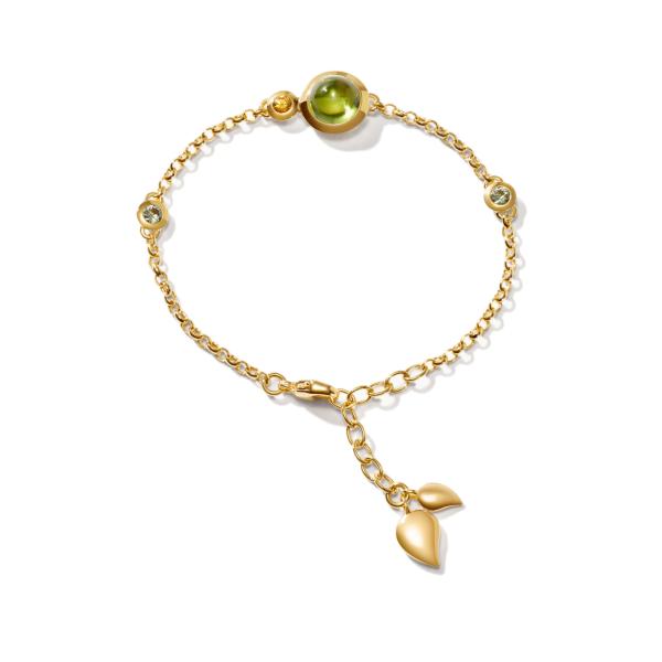 Armschmuck, Gelbgold, Tamara Comolli BOUTON Armband Mini Chain 'Rainforest' small/medium
