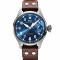 Leder, Edelstahl, Blau