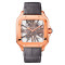 Leder, Roségold, Skelettiert