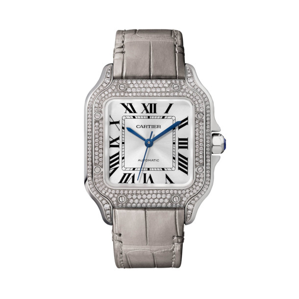         Damen- und Herrenuhr, Automatik, Cartier Santos de Cartier
