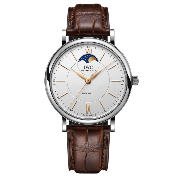         Damen- und Herrenuhr, Automatik, IWC Schaffhausen Portofino Automatic Moon Phase