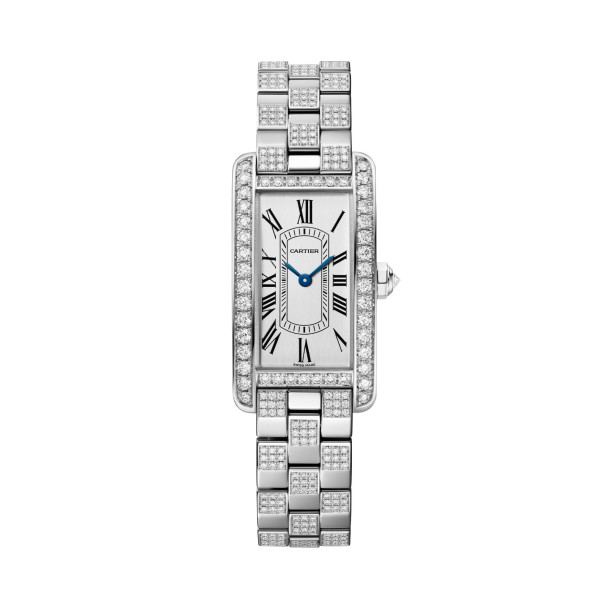         Damenuhr, Quarzwerk, Cartier Tank Américaine