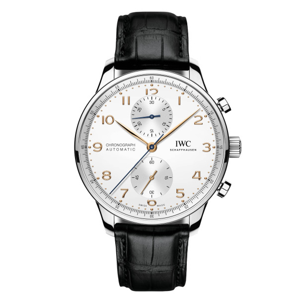         Damen- und Herrenuhr, Automatik, IWC Schaffhausen Portugieser Chronograph