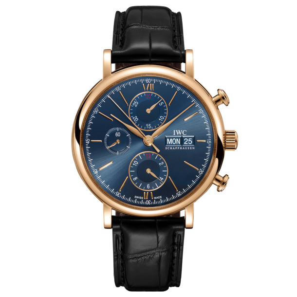         Damen- und Herrenuhr, Automatik, IWC Schaffhausen Portofino Chronograph