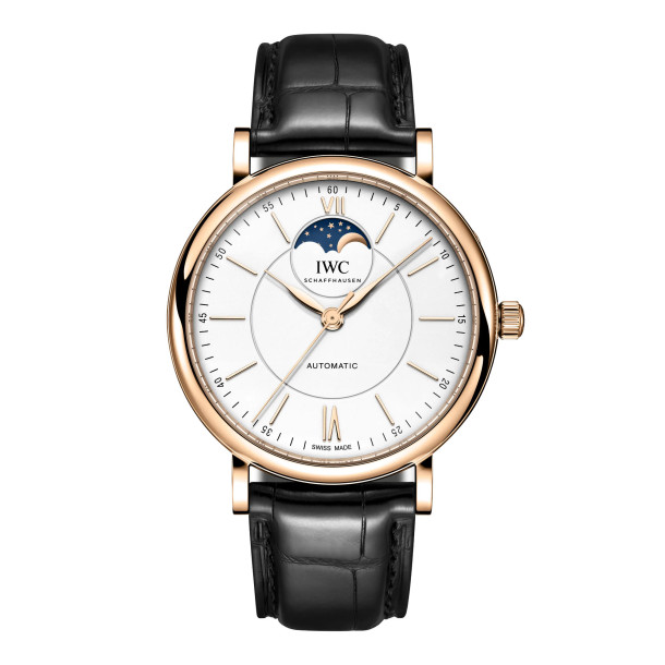         Damen- und Herrenuhr, Automatik, IWC Schaffhausen Portofino Automatic Moon Phase