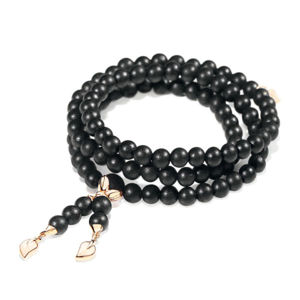        Roségold, Armschmuck, Tamara Comolli INDIA Armband mit Ebenholz Medium