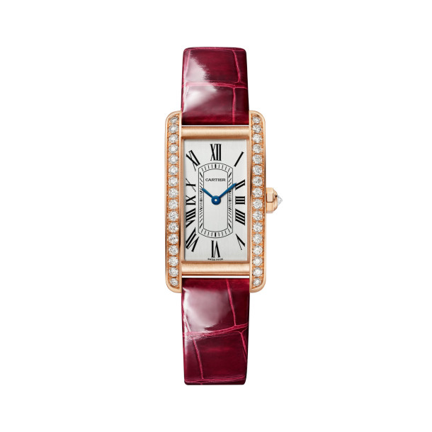         Damenuhr, Quarzwerk, Cartier Tank Américaine