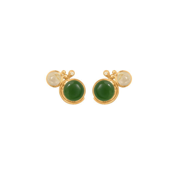         Gelbgold, Ohrringe, Ole Lynggaard Copenhagen Lotus Ohrstecker