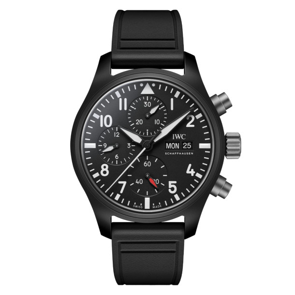         Damen- und Herrenuhr, Automatik, IWC Schaffhausen Pilot's Watch Chronograph 41 TOP GUN