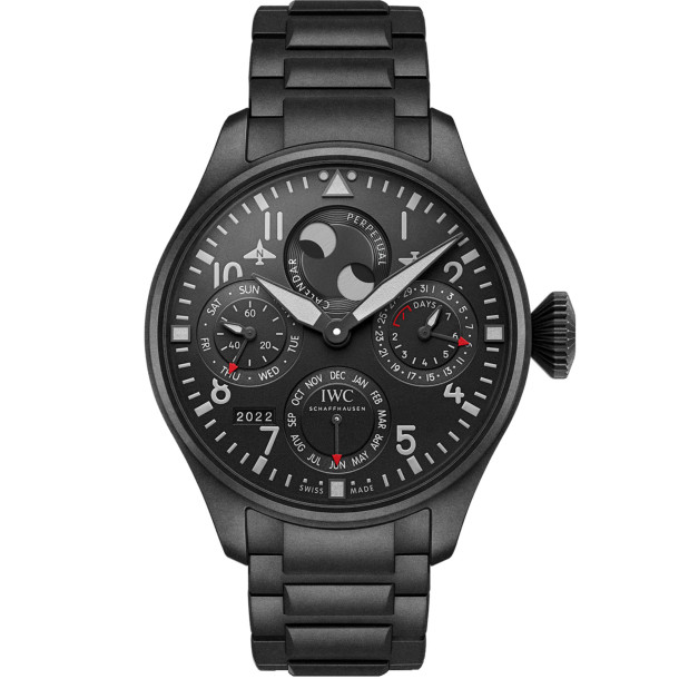         Herrenuhr, Automatik, IWC Schaffhausen Big Pilot's Watch Perpetual Calendar TOP GUN Ceratanium®